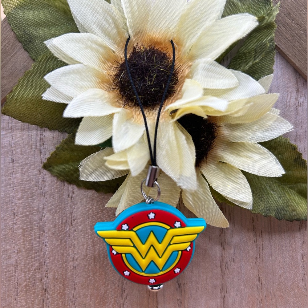 Super Women Phone Charm